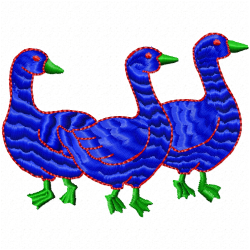 Ducks And Goose Embroidery Design 5 Ducks And Goose Embroidery Design 5